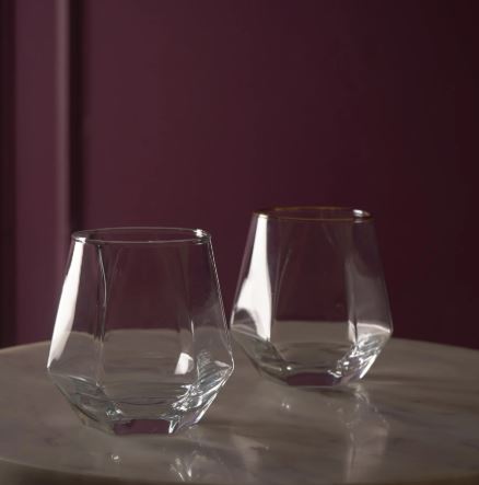 Minimalist Diamond Glasses