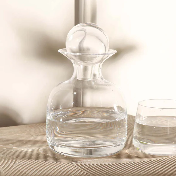 Sarabi Glass Water Carafe 750ml - Clear