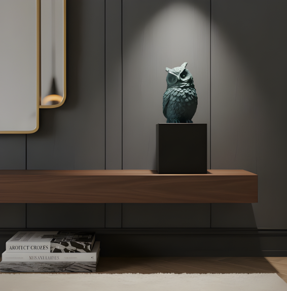 Wise Owl Guardian of Good Fortune - Symbol of Fortune & Protection for Indian Homes