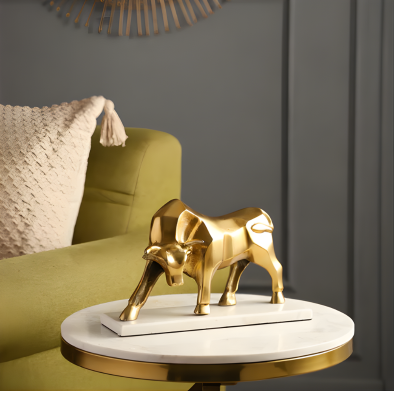 Trevor Oversized Bull Decorative Accent