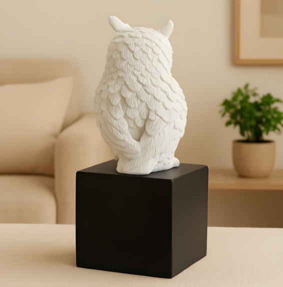 Wise Owl Guardian of Good Fortune - Symbol of Fortune & Protection for Indian Homes