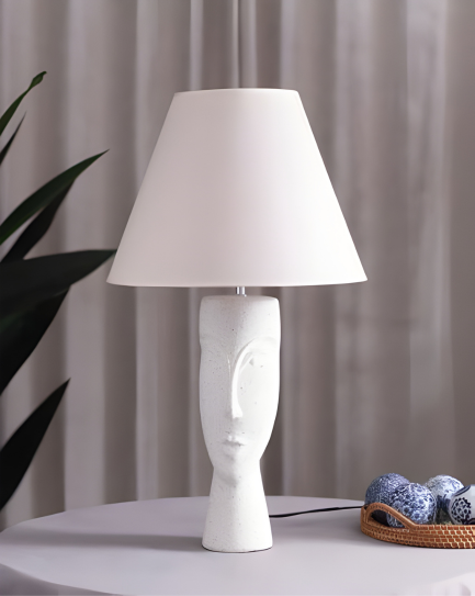 Artistic Illumination: Human Face Table Lamp