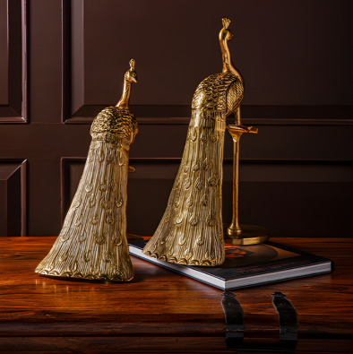 Bailey Decorative Peacock Accent Set of 2