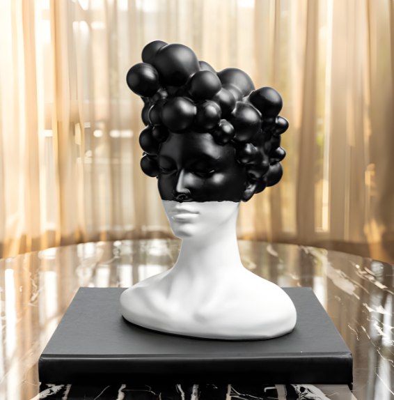 The Sphere of Imagination Home Decorative Showpiece for living room - Black Top