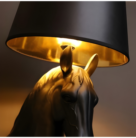 Majesticstride horse lamp console