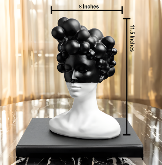 The Sphere of Imagination Home Decorative Showpiece for living room - Black Top