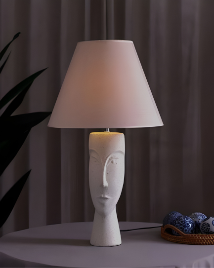 Artistic Illumination: Human Face Table Lamp