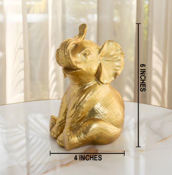 Royal Tusker Glow Decorative Showpiece for Home