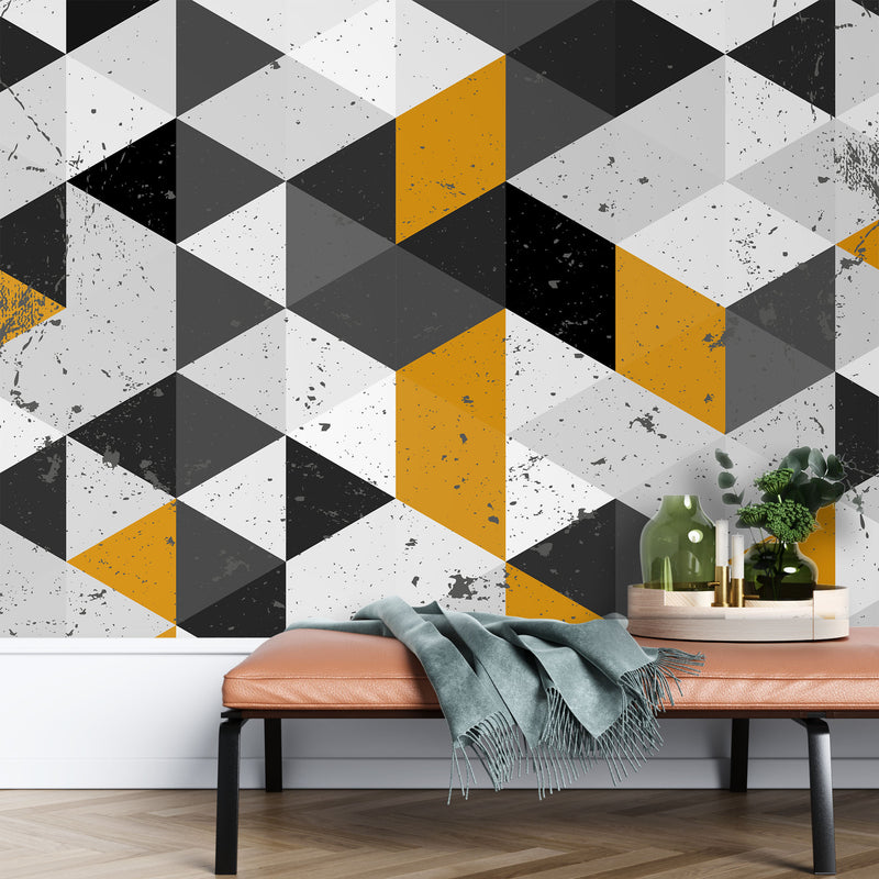 Multicolor modern geometric – Mural Wallpaper, PVC Free, Non-Toxic