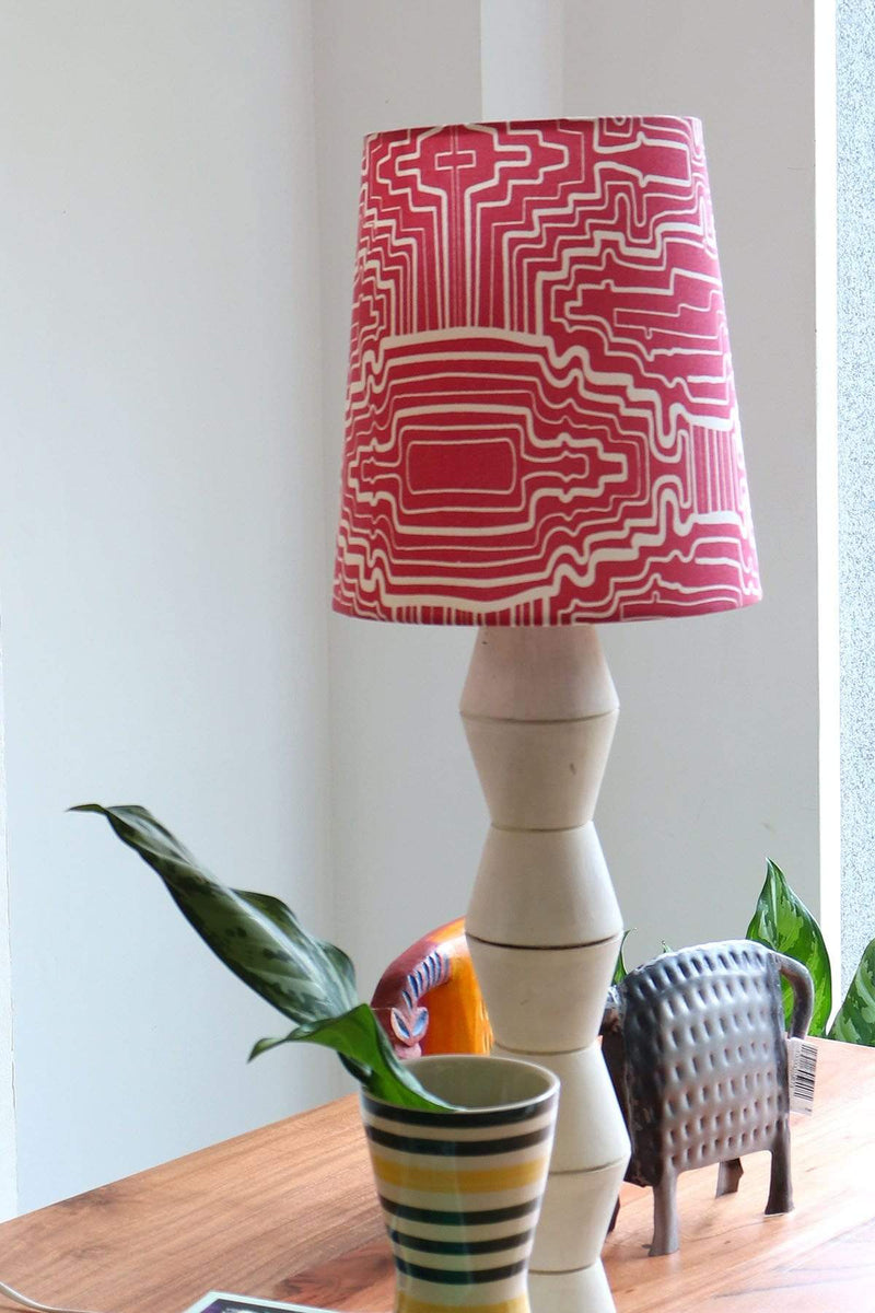 Taram Small Taper Table Lampshade (Pink)