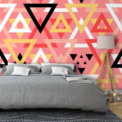 Triangular lines geometric – Mural Wallpaper, PVC Free, Non-Toxic