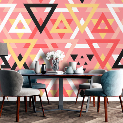 Triangular lines geometric – Mural Wallpaper, PVC Free, Non-Toxic