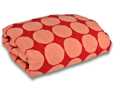 Poppy Red Double Size Comforter (Super Soft Micro Fabric, Queen Size, Reversible)