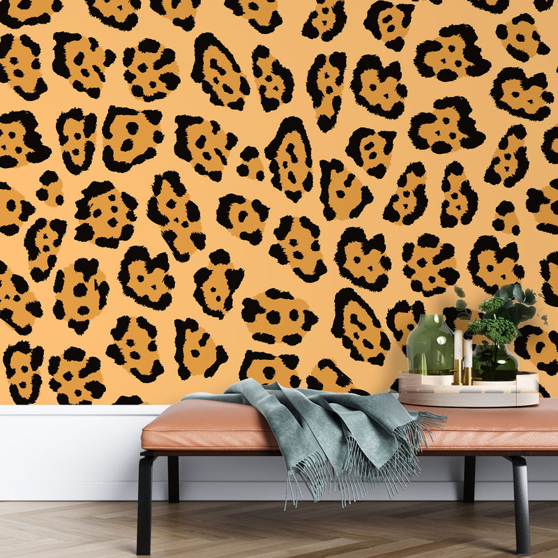 Jaguar skin print – Mural Wallpaper, PVC Free, Non-Toxic