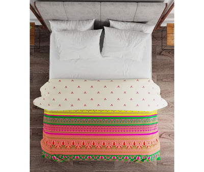 Vibrant Multi-Coloured Print King Size Comforter