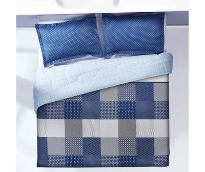 Shades Of Blue, Mediterranean Print King Size Comforter