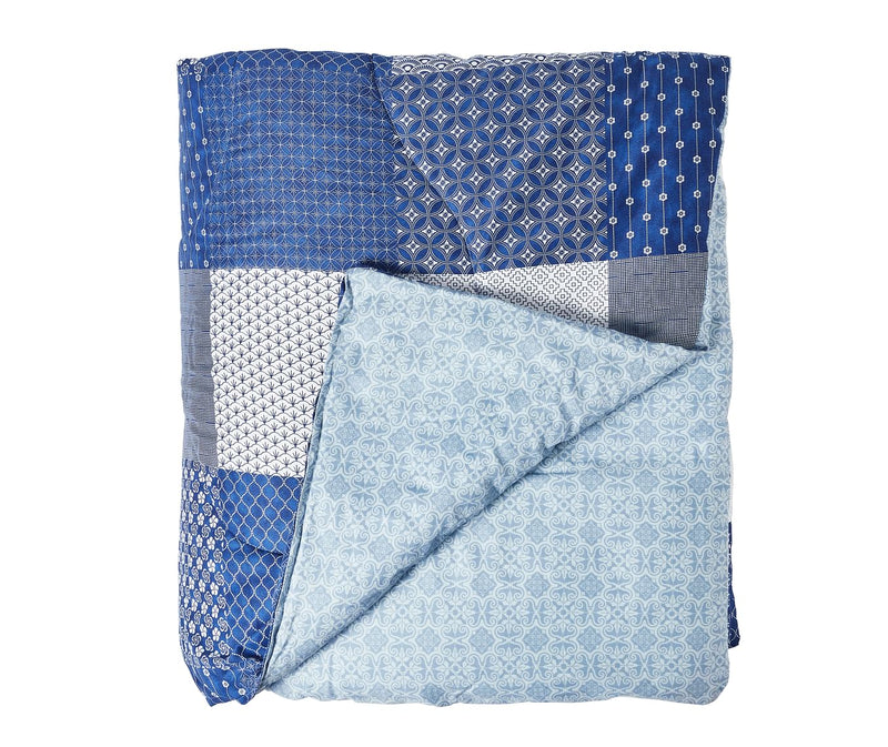 Shades Of Blue, Mediterranean Print King Size Comforter