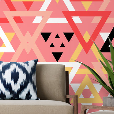 Triangular lines geometric – Mural Wallpaper, PVC Free, Non-Toxic