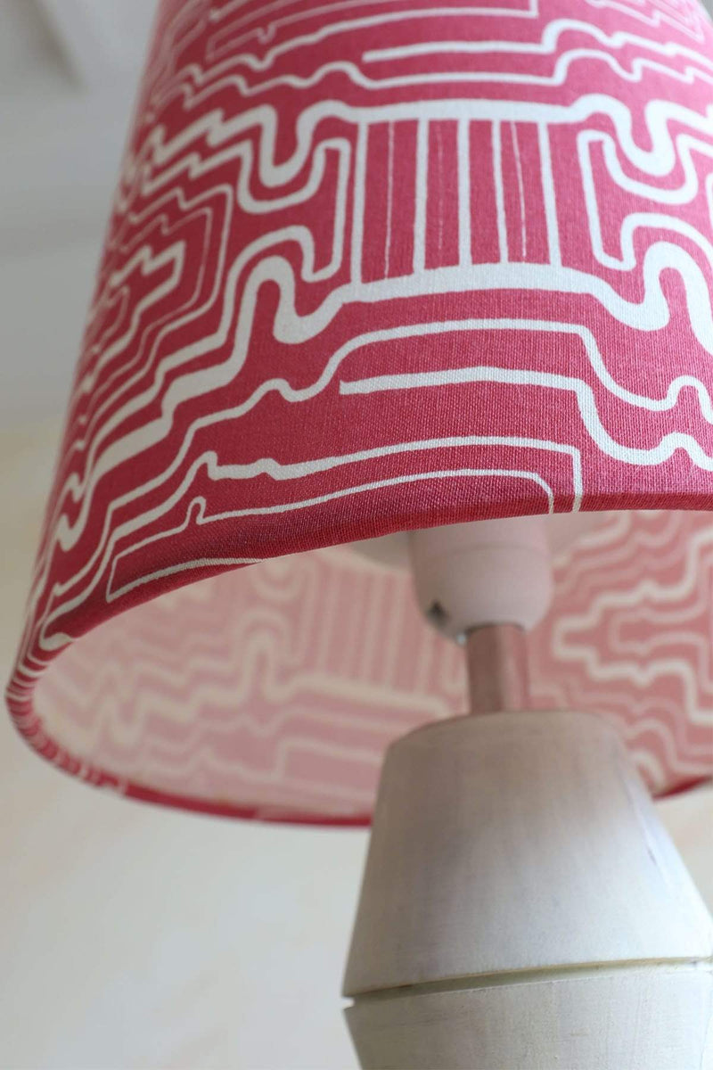 Taram Small Taper Table Lampshade (Pink)