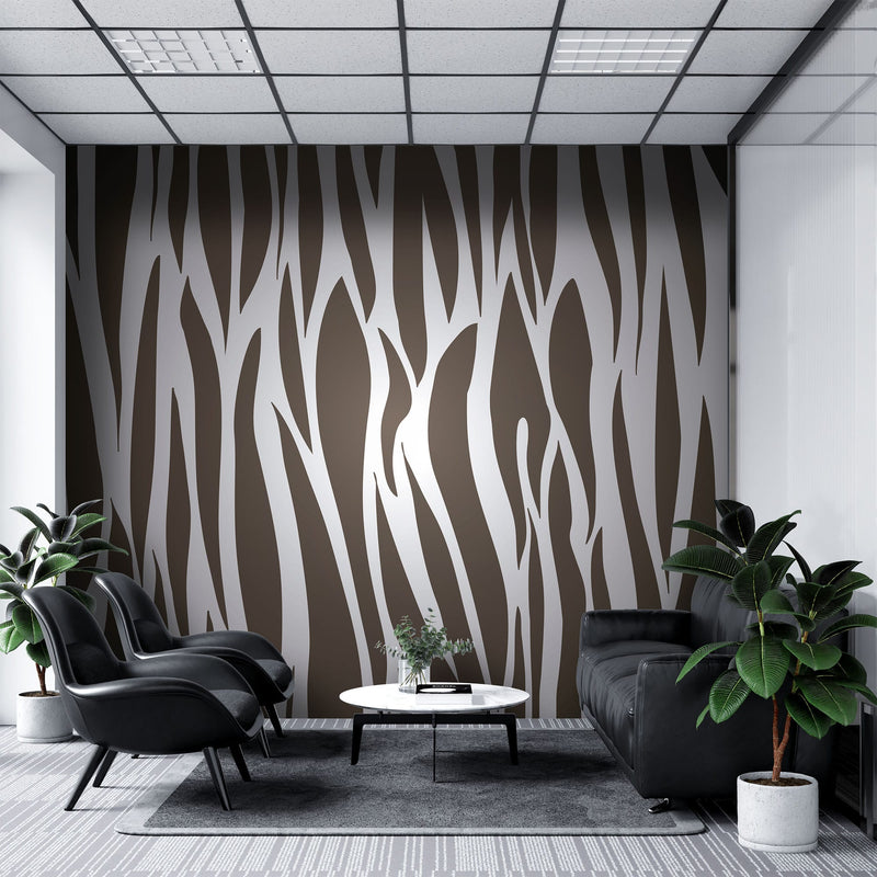 Zebra fur texture print – Mural Wallpaper, PVC Free, Non-Toxic