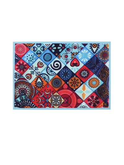 Multicolour Cotton Dining Table Mats/Place Mats – Set of 6