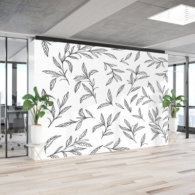 Mini leaves art – Mural Wallpaper, PVC Free, Non-Toxic