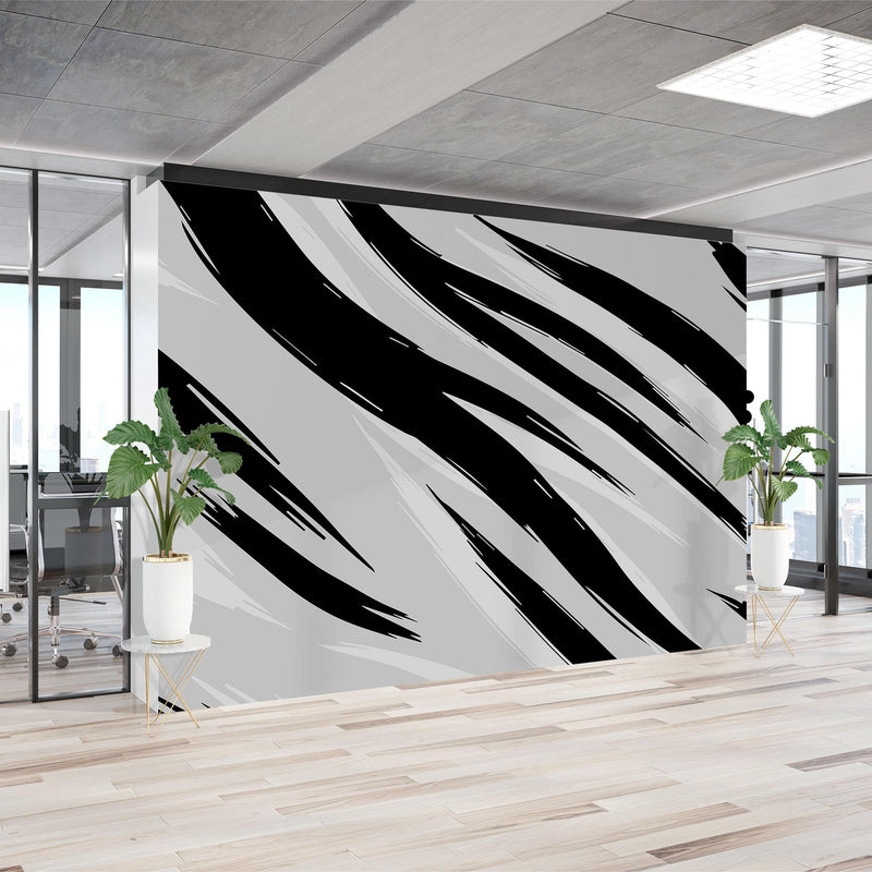 Seamless texture white tiger skin – Mural Wallpaper, PVC Free, Non-Toxic