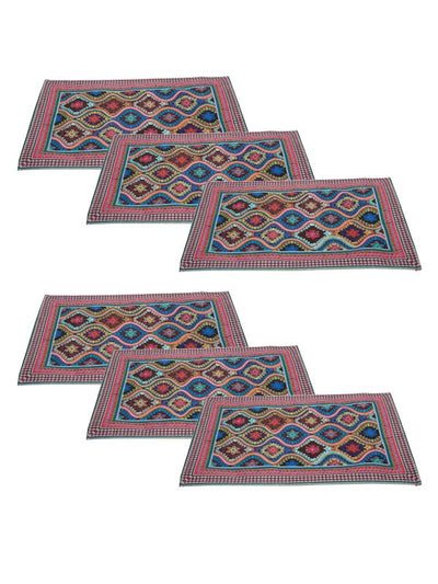 Multicolor Floral Printed Placemat/Table Mat Pack of 6