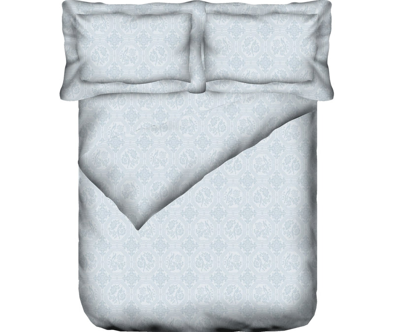 Silky Grey King Size Comforter (100% Cotton, Reversible)