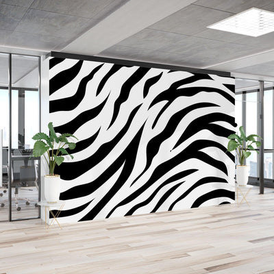 Seamless black and white animal print – Mural Wallpaper, PVC Free, Non-Toxic