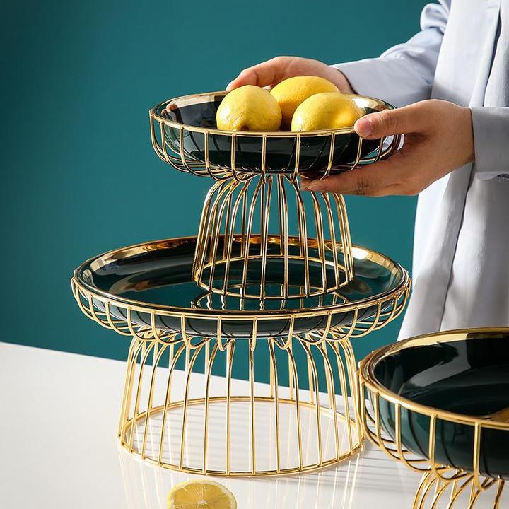 Emerald Fruits Serving Tray