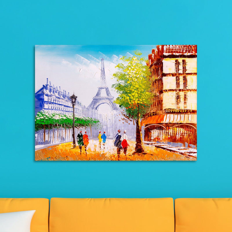 Chirpy Paris Street Wall Canvas