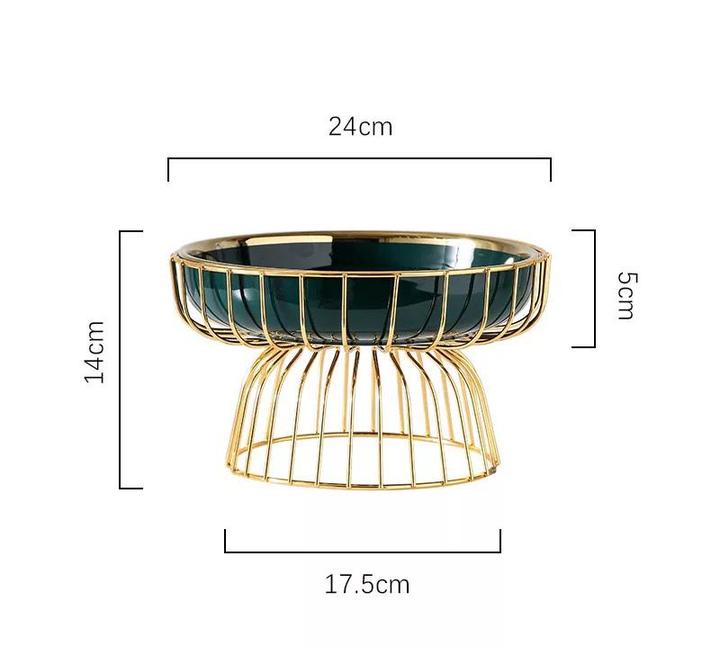 Emerald Fruits Serving Tray