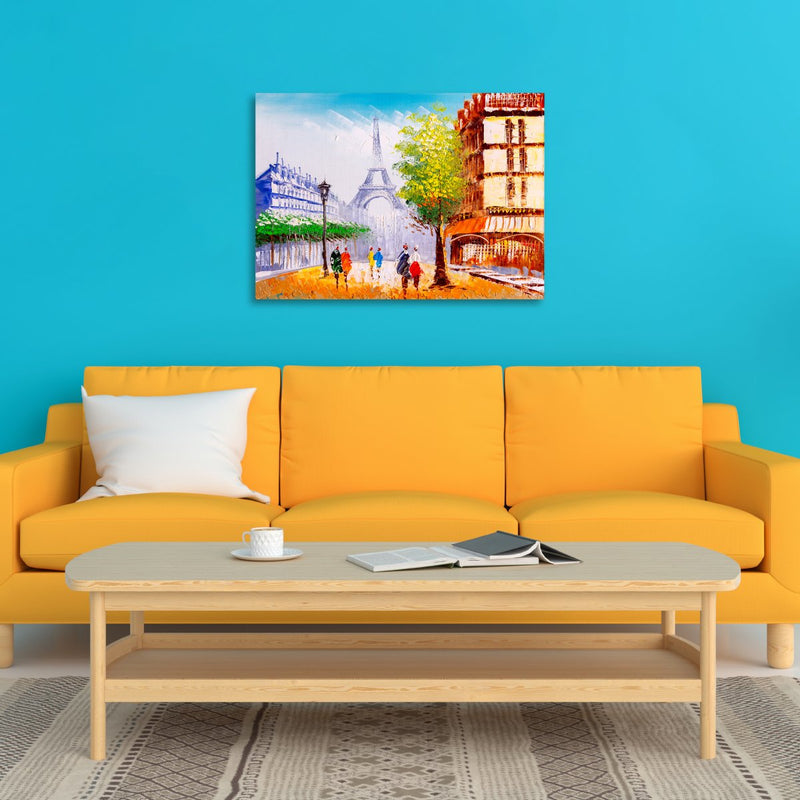 Chirpy Paris Street Wall Canvas