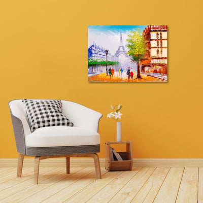 Chirpy Paris Street Wall Canvas