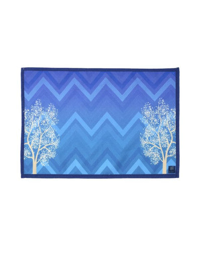 Turquoise Blue Cotton Dining Table Mats/Place Mats – Set of 6