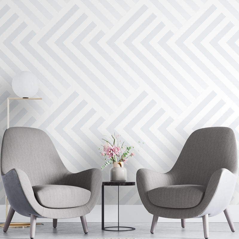 Light Gray geometric – Mural Wallpaper, PVC Free, Non-Toxic