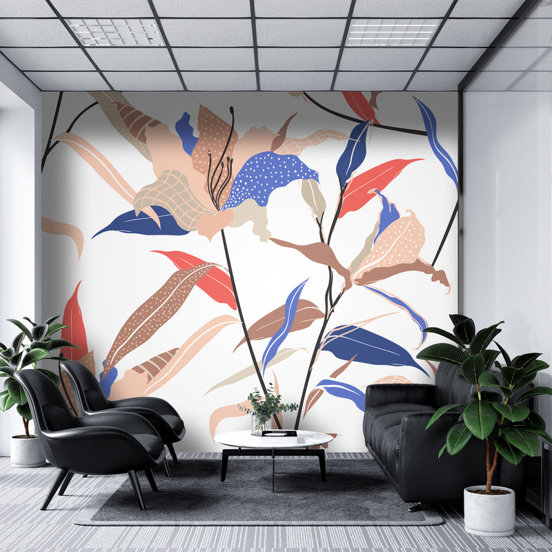 Minimalist Botanical – Mural Wallpaper, PVC Free, Non-Toxic