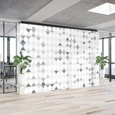 Gray triangular geometric – Mural Wallpaper, PVC Free, Non-Toxic