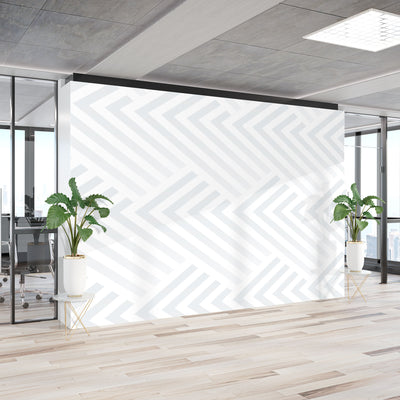 Light Gray geometric – Mural Wallpaper, PVC Free, Non-Toxic