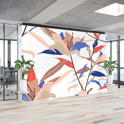 Minimalist Botanical – Mural Wallpaper, PVC Free, Non-Toxic