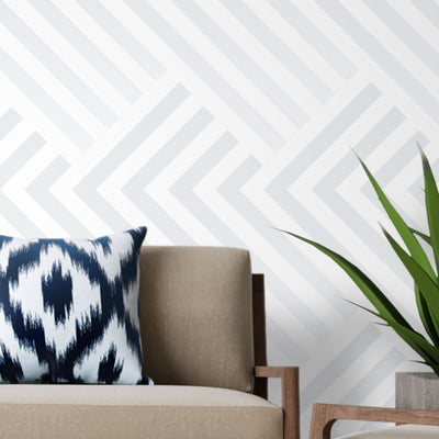 Light Gray geometric – Mural Wallpaper, PVC Free, Non-Toxic