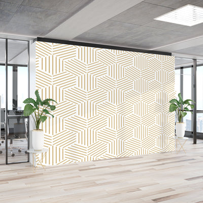 Ivory geometric – Mural Wallpaper, PVC Free, Non-Toxic