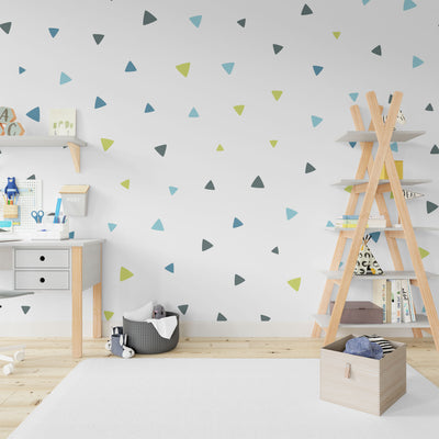 Multicolor seamless scandinavian triangles