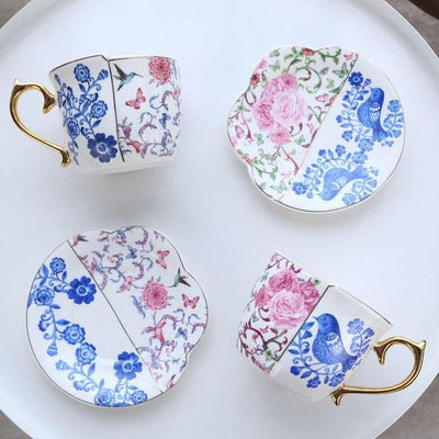 QUAINT TEA CUP SAUCER SUIT - SET OF 2