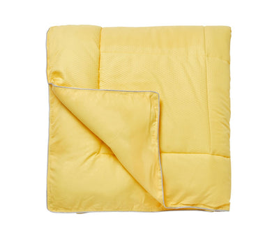 Misty Gold Double Size Comforter (Super Soft Dobby & Waffle Micro Fabric, Reversible)