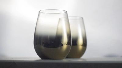 GOLDEN GLOW GLASSES - SET OF 2 (9462)