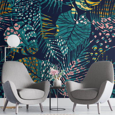 Leaf botanical – Mural Wallpaper, PVC Free, Non-Toxic