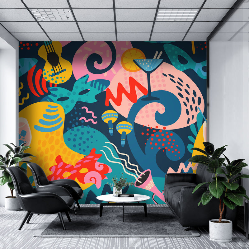 Modern art – Mural Wallpaper, PVC Free, Non-Toxic