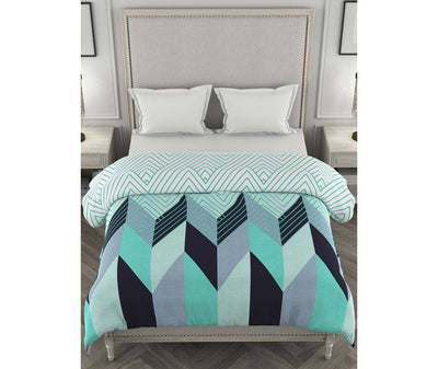 Multi-Coloured Abstract Arrow Print King Size Comforter (100% Cotton, Reversible)